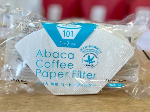 アバカ・コーヒーフィルター　扇形 101(1～2杯用)　100枚入